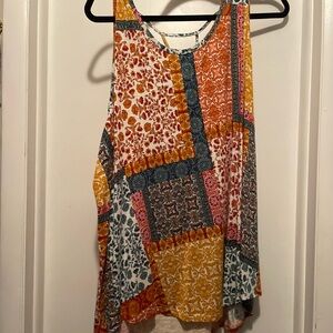 Maurices Multicolor Patchwork Tank Top